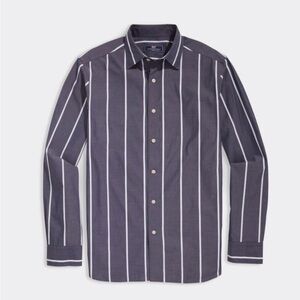 NWT Mens Vineyard Vines Poplin Stretch Long Sleeves Striped Shirt NWT In Package